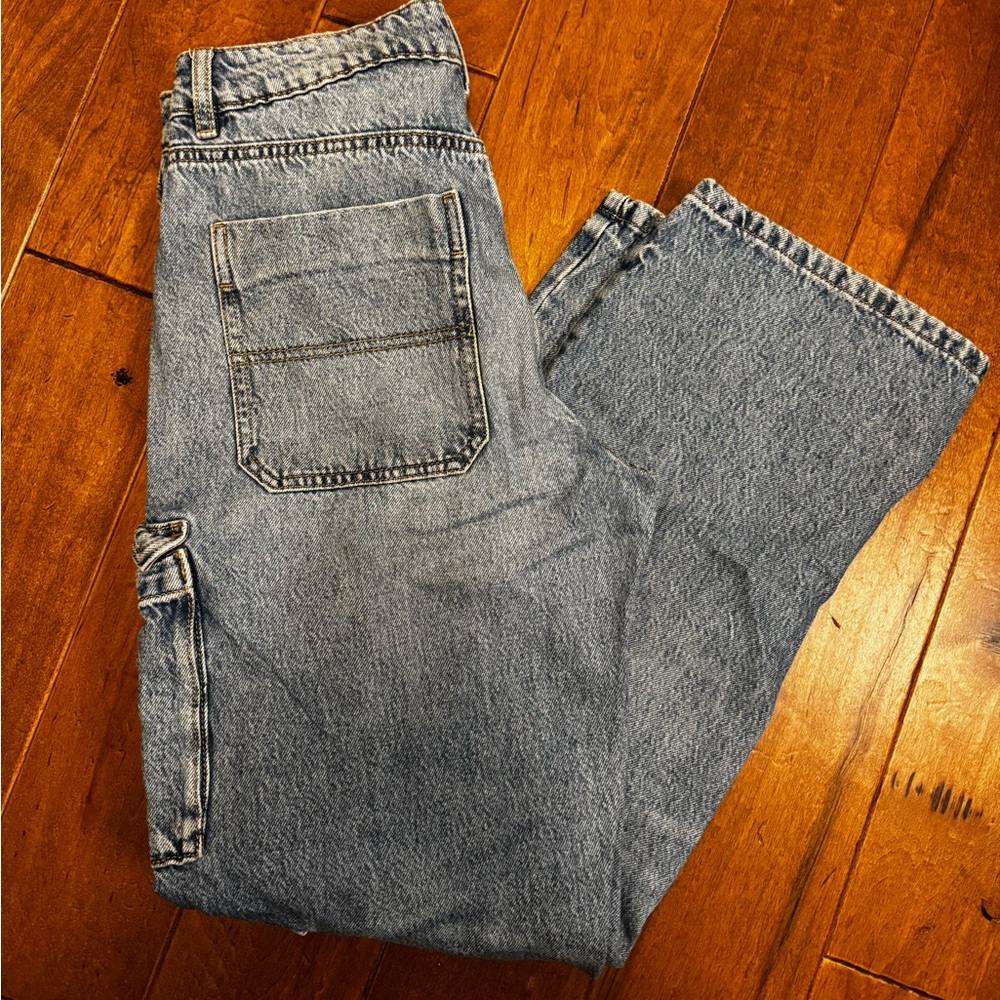Garage Distressed Cargo Jeans | Slouchy | Size 7 | VGUC